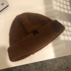 brown beanie